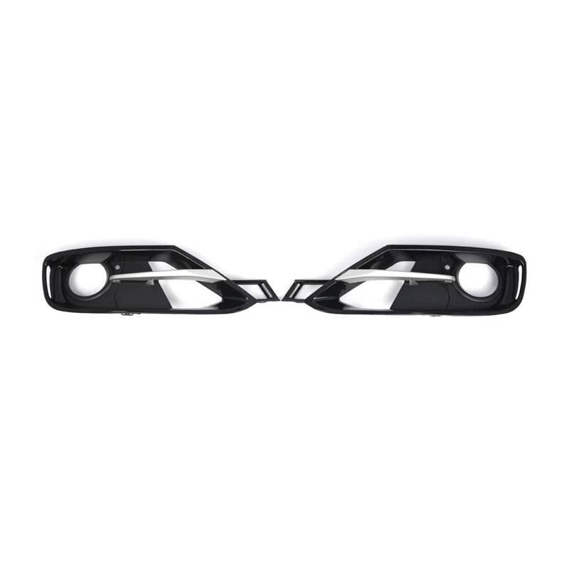 Links Rechts Vorne Stoßstange Nebel Licht Lampe Abdeckung Grille Mit Chrom Trim Für B&MW 3 Serie F30 F31 2011-2017 51117300737 51117300738(Pair) von MZEER