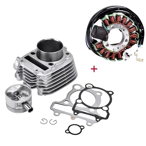 Motorrad Motor Ersatzteil Kolbenring Werkzeug Zylinderkopfdichtungssatz Set + Statorspule for TTR225 TT-R TTR 225 1999-2004 von MZTJSFIO