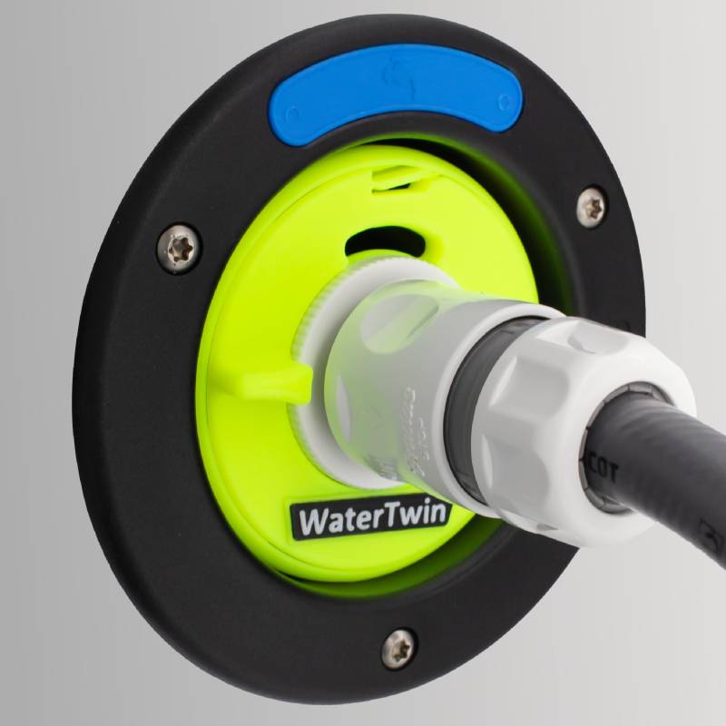 MaJoCompTec® WATERTWIN Wasser Befüll Adapter | Tankadapter kompatibel mit Gardena Anschluss | Tankdeckel Zubehör für Wohnmobil Wohnwagen Einfüllstutzen (Adapter 3-Pin D:78) von MaJoCompTec