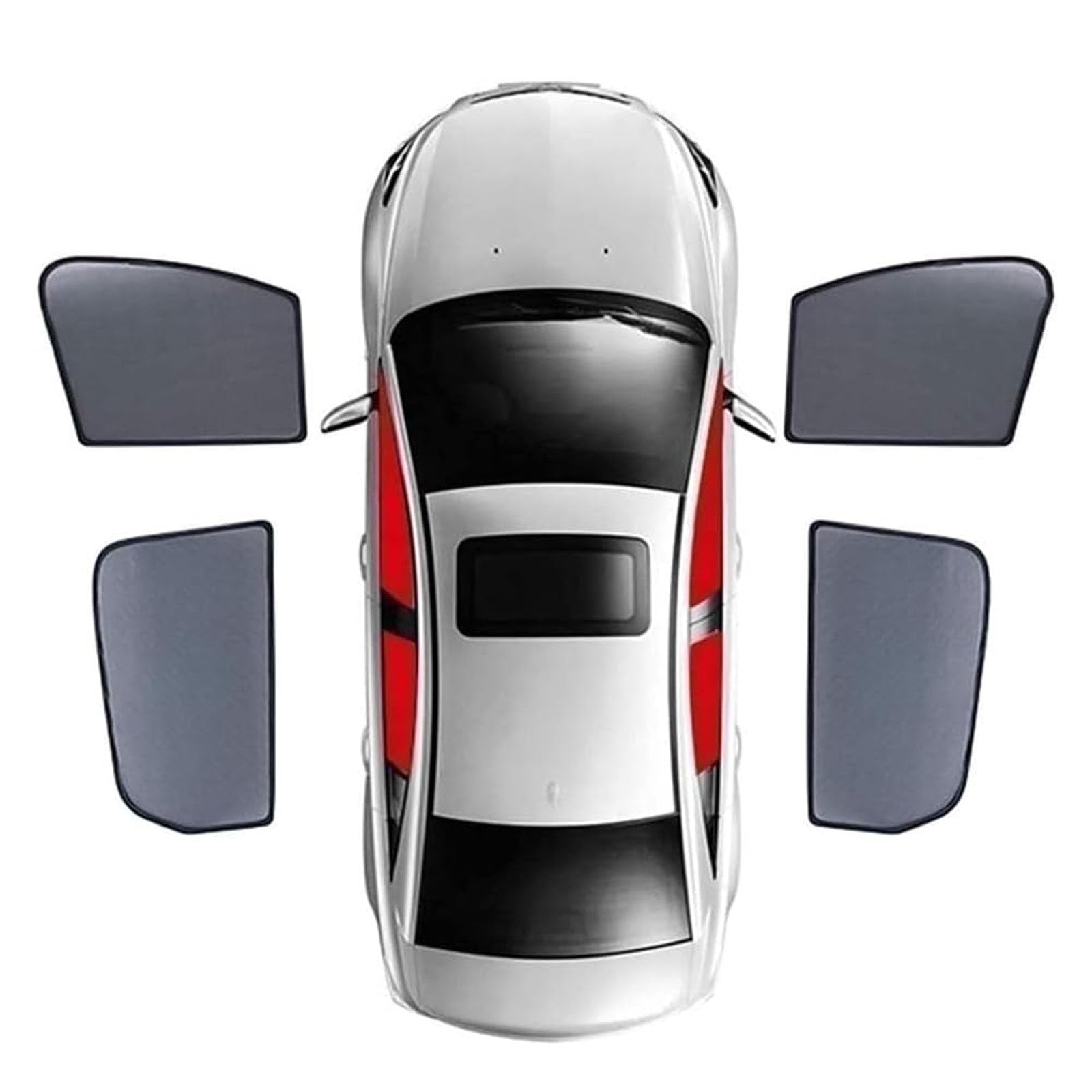 Auto Sonnenschutz Autofenster FüR Suzuki Jimny 2018-2023, UV Schutz Sonnenschutz Seitenscheibe Privatsphäre Auto Zubehör,D/5 Doors Window von MaKeMoney