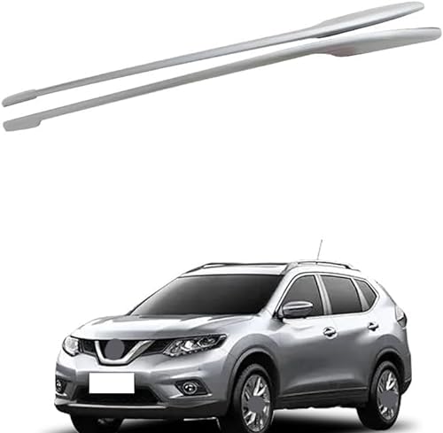 2 Stück Auto Dachträger für Nissan X-Trail 2014-2019,Dachgepäckträger Vertikale Stange Dachreling Cargo Gepackträger Zubehör von MaZHIYIn