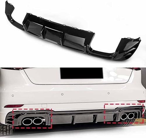 Auto Heckstoßstange für Audi A3 Hatchback 2017-2020,Universal Rear Bumper Lip Diffuser Wing Lip Diffuser Trim Styling Accessories von MaZHIYIn