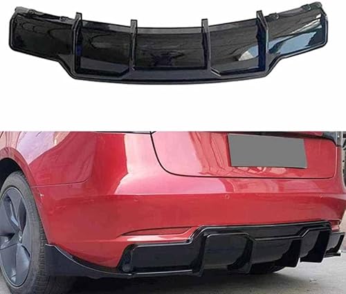 Auto Heckstoßstange für Tesla Model 3 2019,Universal Rear Bumper Lip Diffuser Wing Lip Diffuser Trim Styling Accessories von MaZHIYIn