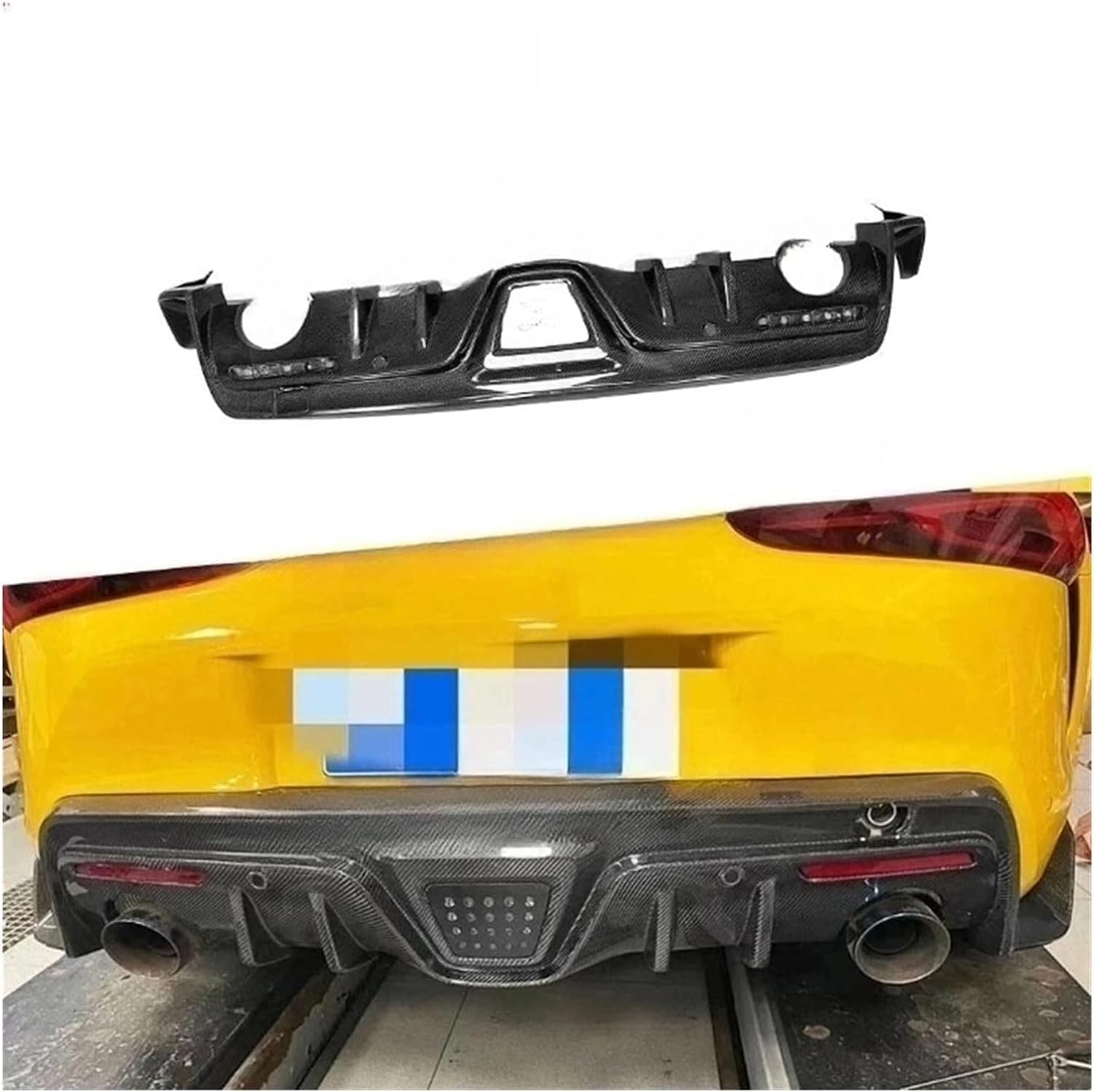 Auto Heckstoßstange für Toyota Supra 2019 2020,Universal Rear Bumper Lip Diffuser Wing Lip Diffuser Trim Styling Accessories von MaZHIYIn