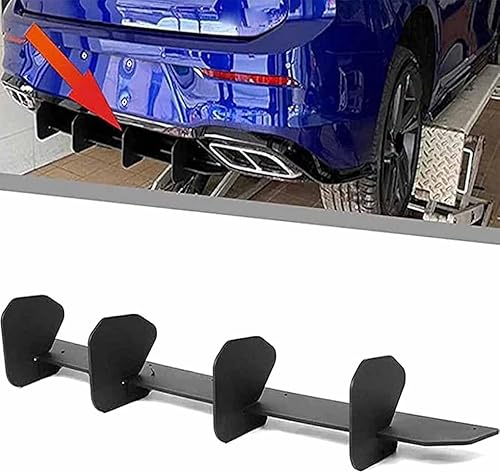 Auto Heckstoßstange für VW Golf 8VII MK8 2020-2021,Universal Rear Bumper Lip Diffuser Wing Lip Diffuser Trim Styling Accessories von MaZHIYIn