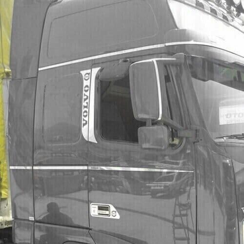 Für Volvo FH/FM 3-4-5 Serie 2001-UP Chrom-Türsäulenverkleidung, 4 Stück von Mabi Automotive Parts