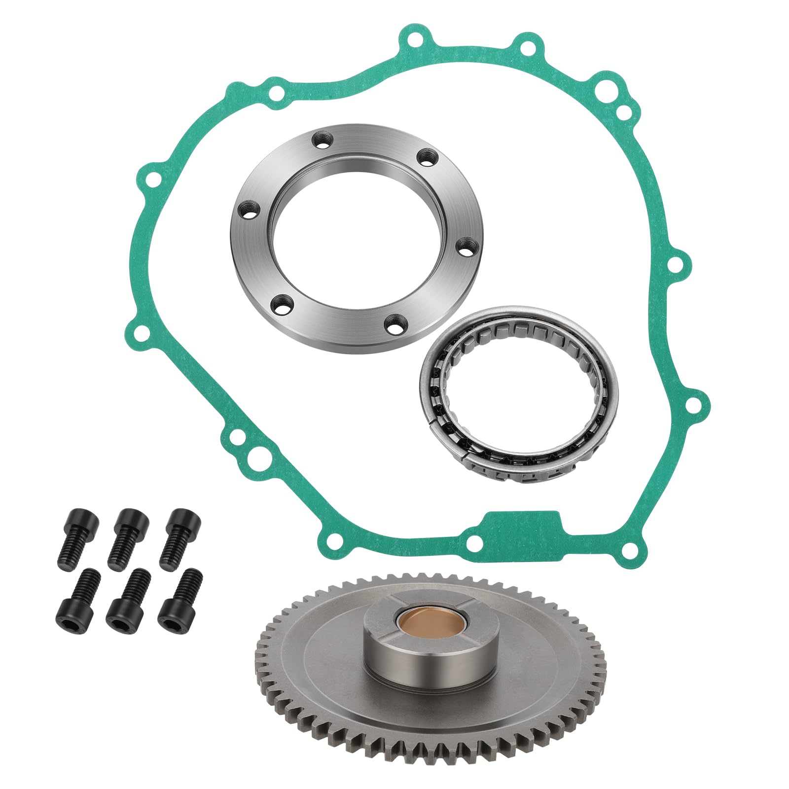 Mabutingti Starter Rutschkupplung Einweg Zahnrad Lager Dichtung für Yama-ha Grizzly 350 2007-2014 Bruin 350 2004-2006 Wolverine 350 2006-2009 von Mabutingti