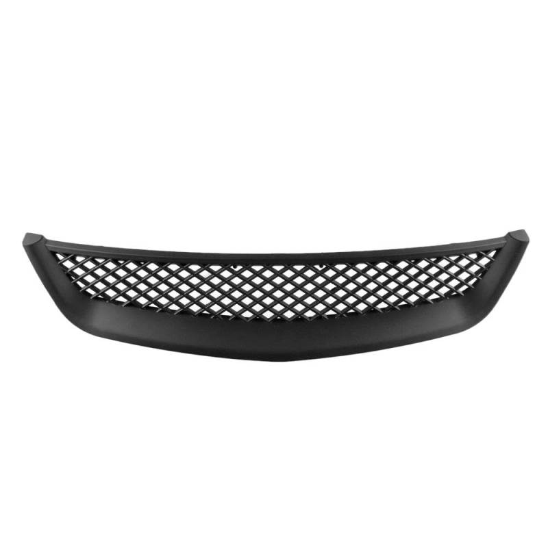 Macejczyk Schwarzes Netz ABS Front Haube KüHler Grill Grill für JDM Typ R 2001-2003 von Macejczyk