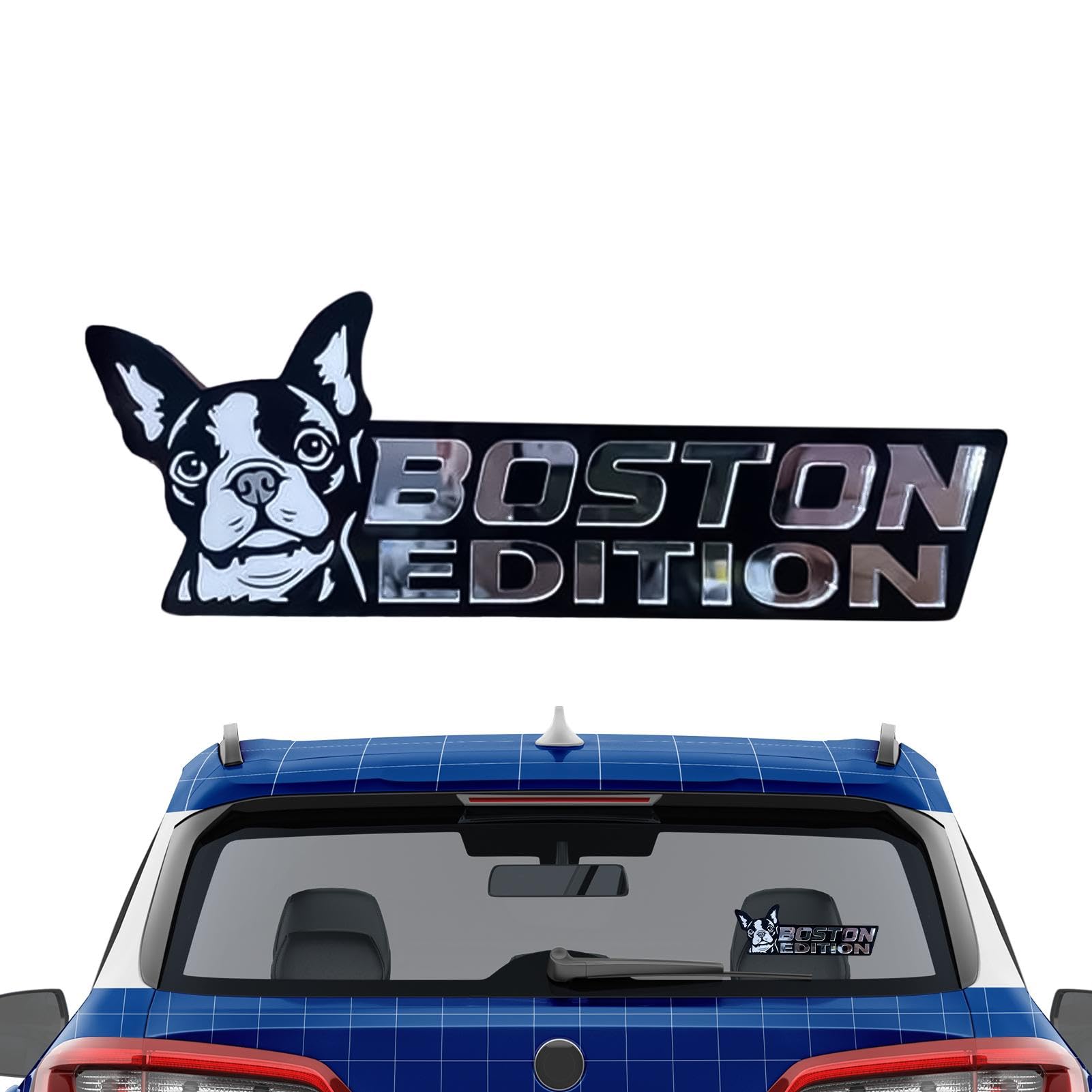 Maciun Hunde-Autoaufkleber – 3D-Hunde-Abzeichen | Lustiges Auto-Abzeichen, Auto-Aufkleber, Stoßstangen-Aufkleber, Acryl, 3D-Hunde-Abzeichen für Automobil-Enthusiasten von Maciun
