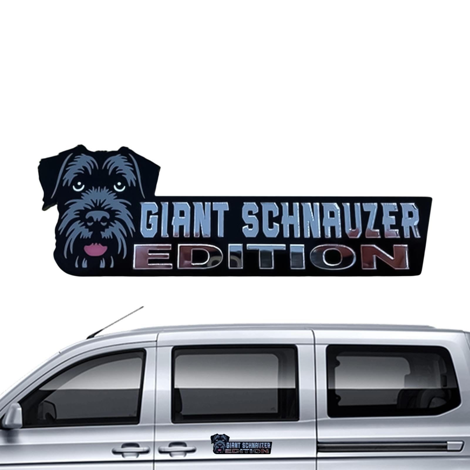 Maciun Hunde-Edition-Autoabzeichen, 3D-Hundeabzeichen, Acryl-Auto-Aufkleber, Stoßstangen-Aufkleber, Abzeichen für Auto, Auto-Embleme und Abzeichen für Automobil-Enthusiasten von Maciun