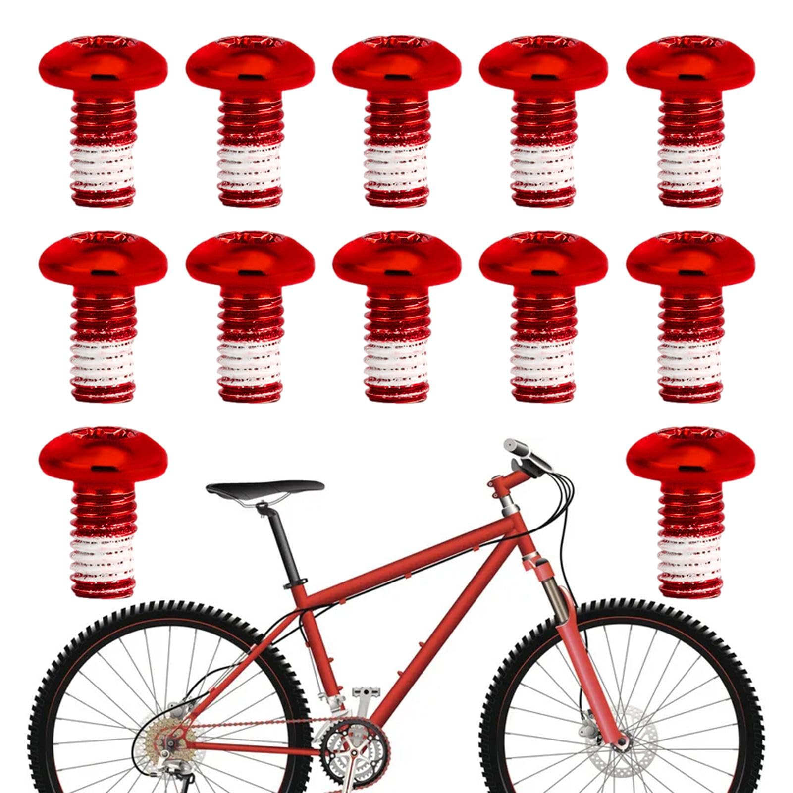 Maciun Scheibenbremsschrauben – Bremsscheibenschraube | Edelstahl hochfeste Scheibenbremsen-Rotorschrauben für Rennräder, Mountainbikes, Radfahren von Maciun