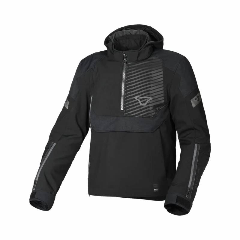 MACNA Motorradjacke Traffiq Anorak, BLACK, XXXL von Macna