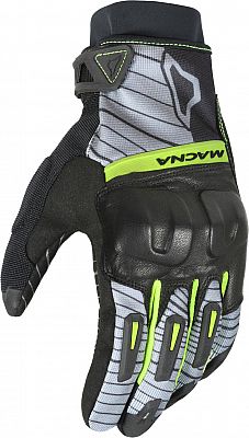 Macna Attila RTX, Handschuhe wasserdicht - Grau/Schwarz/Neon-Gelb - M von Macna