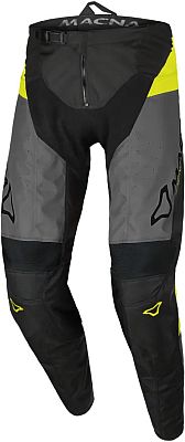 Macna Backyard 1, Textilhose - Schwarz/Grau/Neon-Gelb - 3XL von Macna