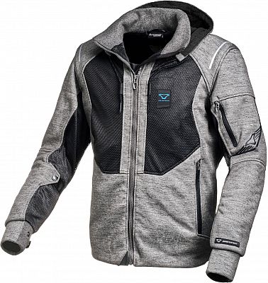 Macna Breeze, Textiljacke - Grau/Dunkelgrau - XL von Macna