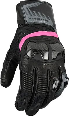 Macna Chiza, Handschuhe Damen - Schwarz/Grau/Pink - S von Macna