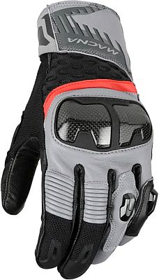 Macna Chizu, Handschuhe - Grau/Schwarz/Rot - 3XL von Macna