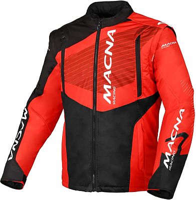 Macna Crest, Textiljacke - Schwarz/Rot - XL von Macna