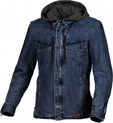 Macna Inland Denim, Textiljacke/Hemd - Dunkelblau/Schwarz - L von Macna