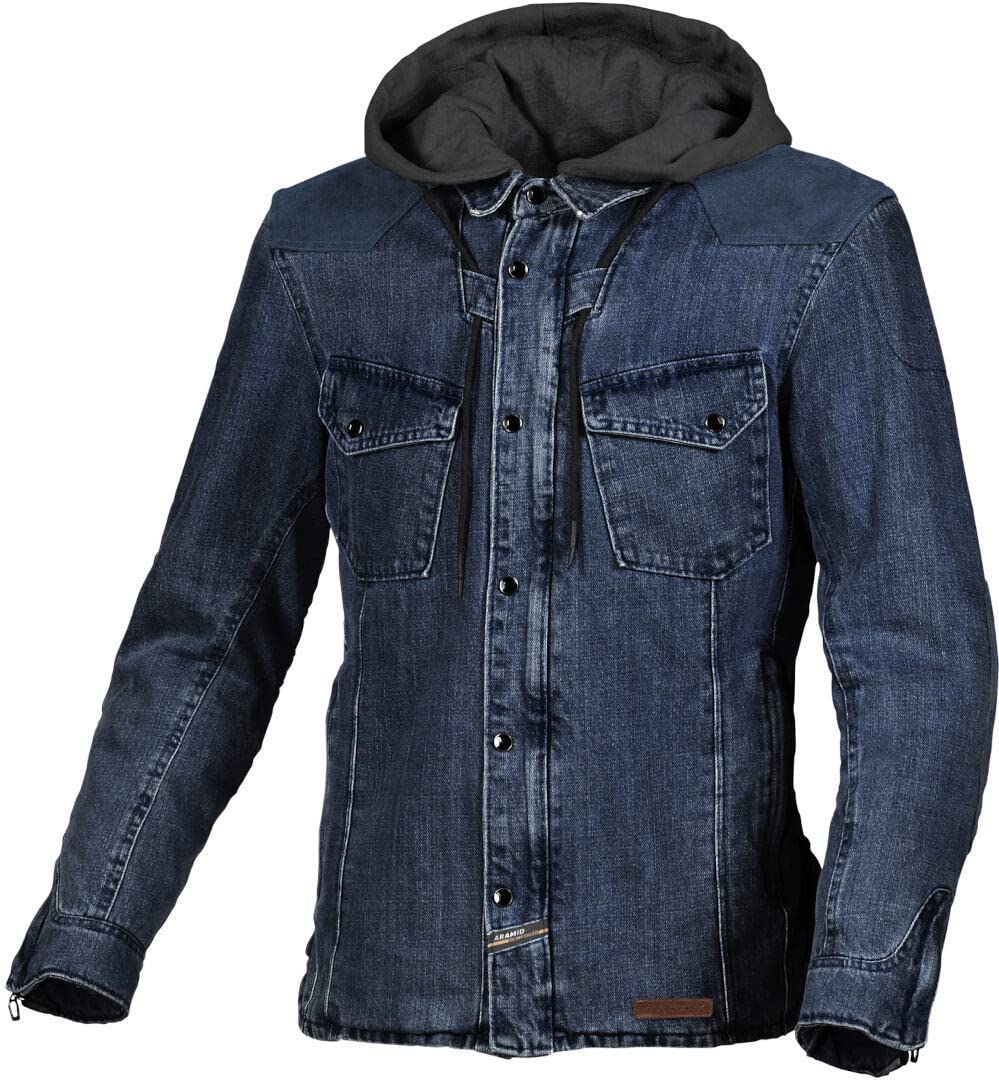 Macna Inland Motorrad Textiljacke, blau, XL von Macna