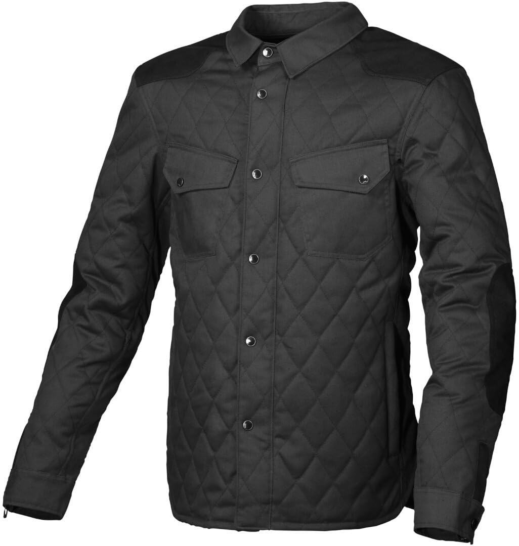 Macna Inland Quilted Motorrad Textiljacke Schwarz 3XL von Macna