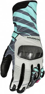 Macna Krown, Handschuhe Damen - Grau/Türkis/Schwarz - XS von Macna