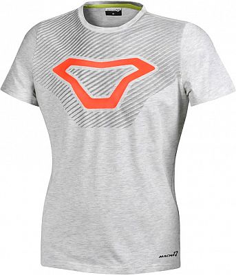 Macna Logo, T-Shirt Damen - Hellgrau/Neon-Orange - L von Macna