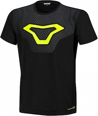 Macna Logo, T-Shirt - Schwarz/Neon-Gelb - L von Macna