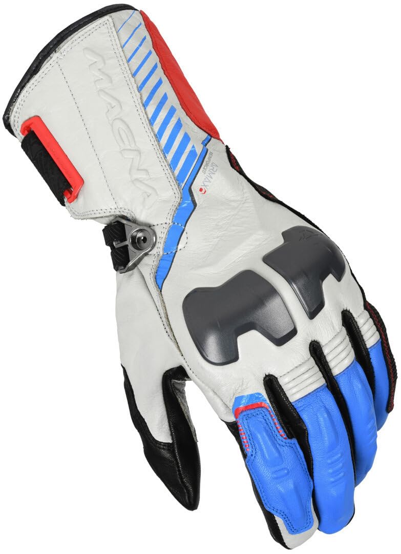 Macna Motorradhandschuhe Rango RTX L weiß/blau von Macna