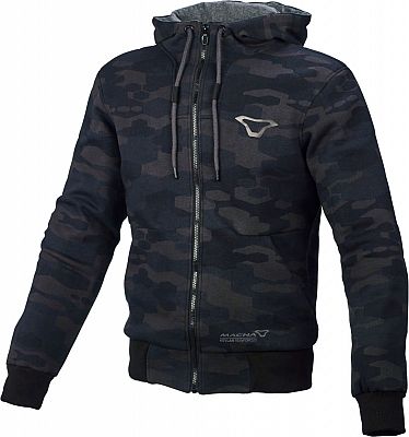 Macna Nuclone Camo, Kapuzenjacke - Schwarz/Dunkelgrau/Hellgrau - L von Macna