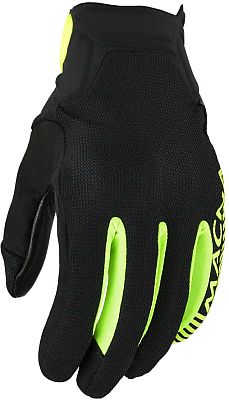 Macna Obtain Leder, Handschuhe - Schwarz/Neon-Gelb - L von Macna