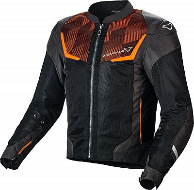 Macna Orcano, Textiljacke - Schwarz/Orange - S von Macna