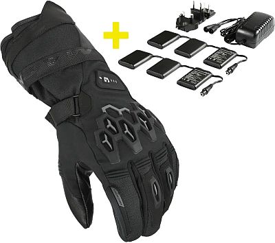 Macna Rafino RTX 12V Kit, Handschuhe wasserdicht beheizbar Damen - Schwarz - L von Macna