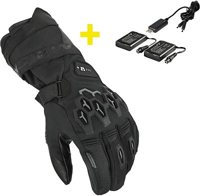 Macna Rafino RTX 7.4V Kit, Handschuhe wasserdicht beheizbar Dame - Schwarz - L von Macna