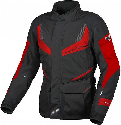 Macna Rancher, Textiljacke wasserdicht Damen - Schwarz/Rot - S von Macna