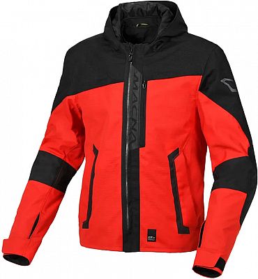 Macna Riggor, Textiljacke wasserdicht - Rot/Schwarz - L von Macna