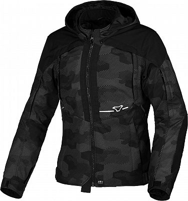 Macna Territor Camo, Textiljacke wasserdicht Damen - Schwarz/Dunkelgrau - L von Macna