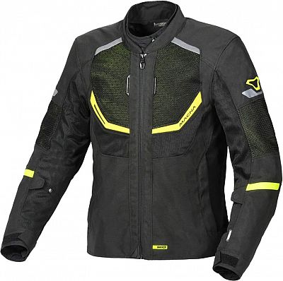 Macna Tondo, Textiljacke - Schwarz/Neon-Gelb - L von Macna