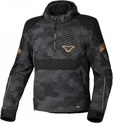 Macna Traffiq Camo, Windbreaker wasserdicht - Schwarz/Grau - L von Macna