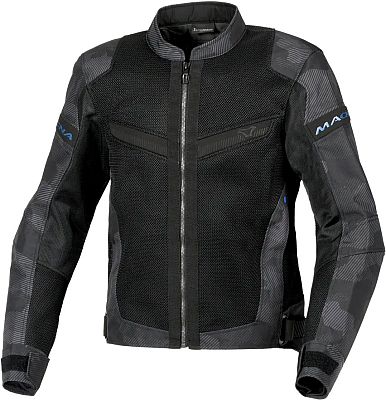 Macna Velotura Camo, Textiljacke - Schwarz/Grau/Dunkelgrau - M von Macna