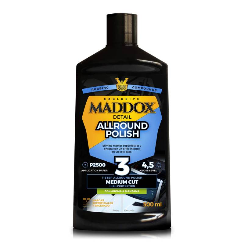 Maddox Detail - Allround Polish 500ml | Professionelle Auto Politur | Kratzerentferner Auto in einem Schritt | Markierungen und Schützt den Lack | Auto Politur | Auto Glanzmittel | autoreinigung von Maddox Detail