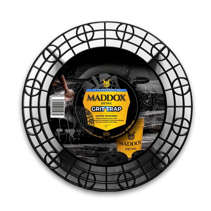 Maddox Detail – Grit Trap | Durchmesser 26cm Höhe 6cm | Schutzgitter für Autowascheimer | Verhindert Kratzer und trennt Schmutz beim Waschen | Reiniger für Autoaußen- und -Innenbereich von Maddox Detail