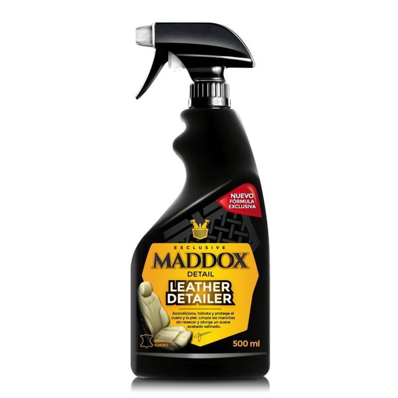 Maddox Detail - Leather Detailer 500ml | Lederreiniger und -pfleger |Auto Lederpflege | Hautpflegebehandlung | Entfernt Schmutz und Flecken |Restauriert Sitze | Lederpflege Auto | Leder Reparatur Set von Maddox Detail