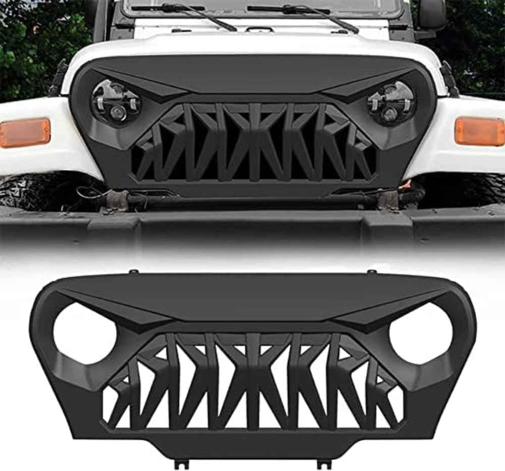 Auto-Frontgrill-Kühler für Jeep Wrangler TJ,Auto-Außenzubehör, personalisiertes Zubehör von Madehitr