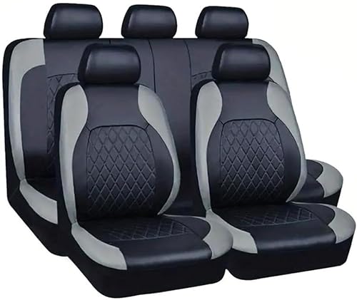MadongJ Auto Sitzbezüge Sets für Daewoo Korando (1998-2000), Allwetter Wasserdicht Autositzbezüge Schonbezüge Sitzschoner Set Sitzkissenschutz,C-Grey von MadongJ