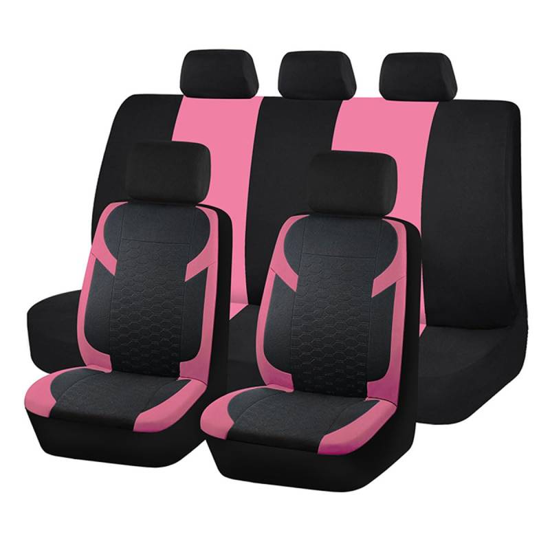 MadongJ Autositzabdeckungen,kompatibel mit Toyota Wish, kompletter Satz von Schutzvorrichtungen,6-Pink von MadongJ