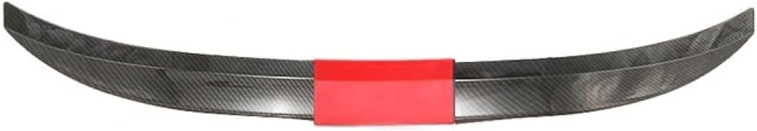 Spoiler Flügel Autospoiler für Mitsubishi Lancer 2006-2016, 3 teilig Verstellbar Heckspoiler Heckflügel Modifikationszubehör Spoiler Wing,Carbon Fiber + Middle Section Red/B von MadongJ