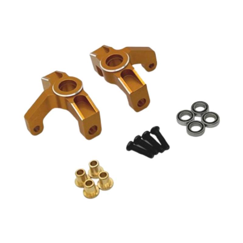 MagiDeal 1/12 1/14 RC Car Steering Cup Direct Ersetzt Tragbares, Robustes Zubehör Aus Aluminium für C8803 Xdkj 006 124007 144001 124008, Gold von MagiDeal