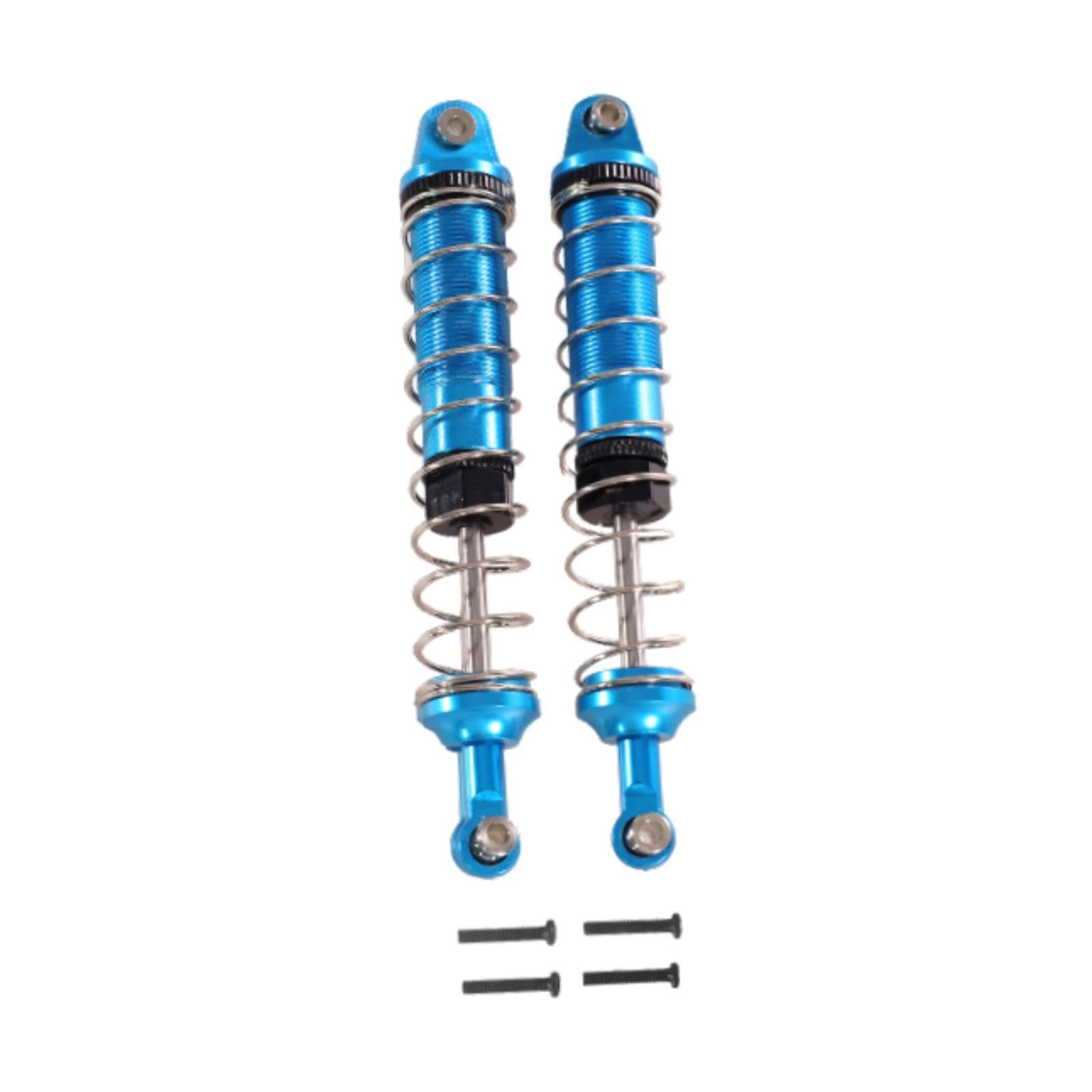 MagiDeal 2X RC Stoßdämpfer Dämpfer Set Hinten RC Stoßdämpfer 1/12 DIY für RC Auto Aluminiumlegierung Hinterer Stoßdämpfer, Blau von MagiDeal