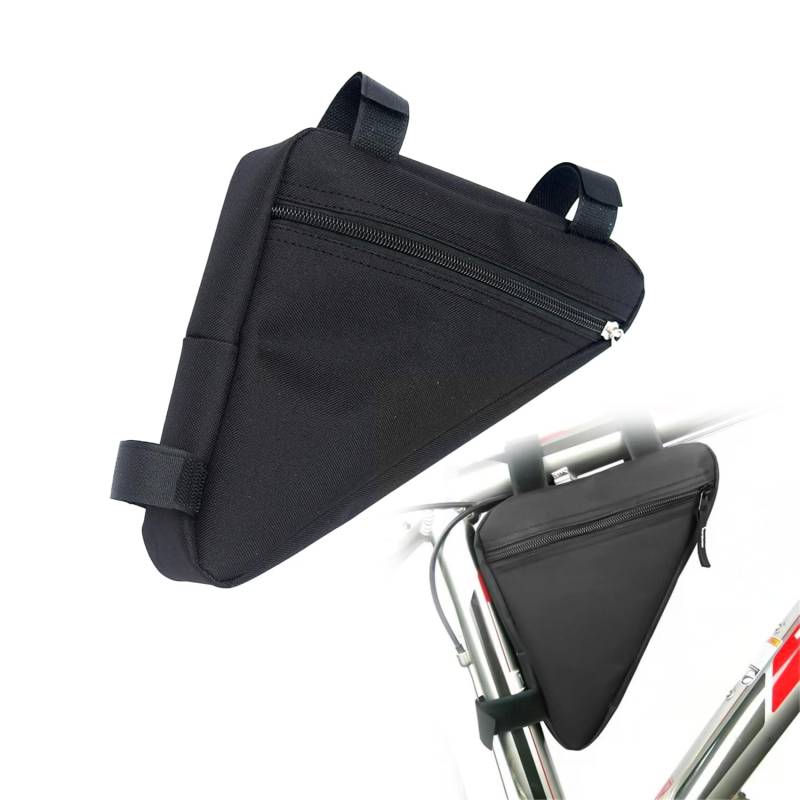 Dreieckige Fahrradtasche, Fahrradtasche Rahmen, Fahrrad Dreiecktasche Wasserdicht - Fahrrad Rahmentasche, Fahrrad Rahmentasche Rahmentaschen,Rahmentasche Fahrrad,Für Fahrrad,MTB,Rennrad (Schwarz) von MagiSel